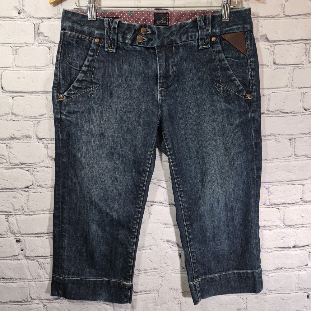 Vigoss Y2K‎ Low-Rise Jeans Size 28 Hilton Crop Capri Embellished Vintage